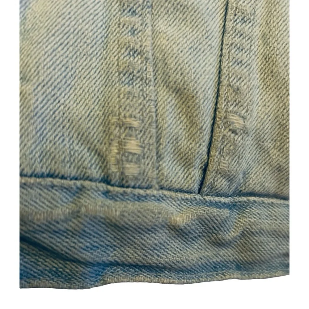 Vintage Oversized 80s Banana Republic Slight Destressed Denim Jean Jacket Size L